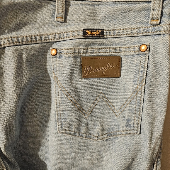 Wrangler Mens Light Wash Straight Leg Jeans Size 40 X 32 - Picture 9 of 13